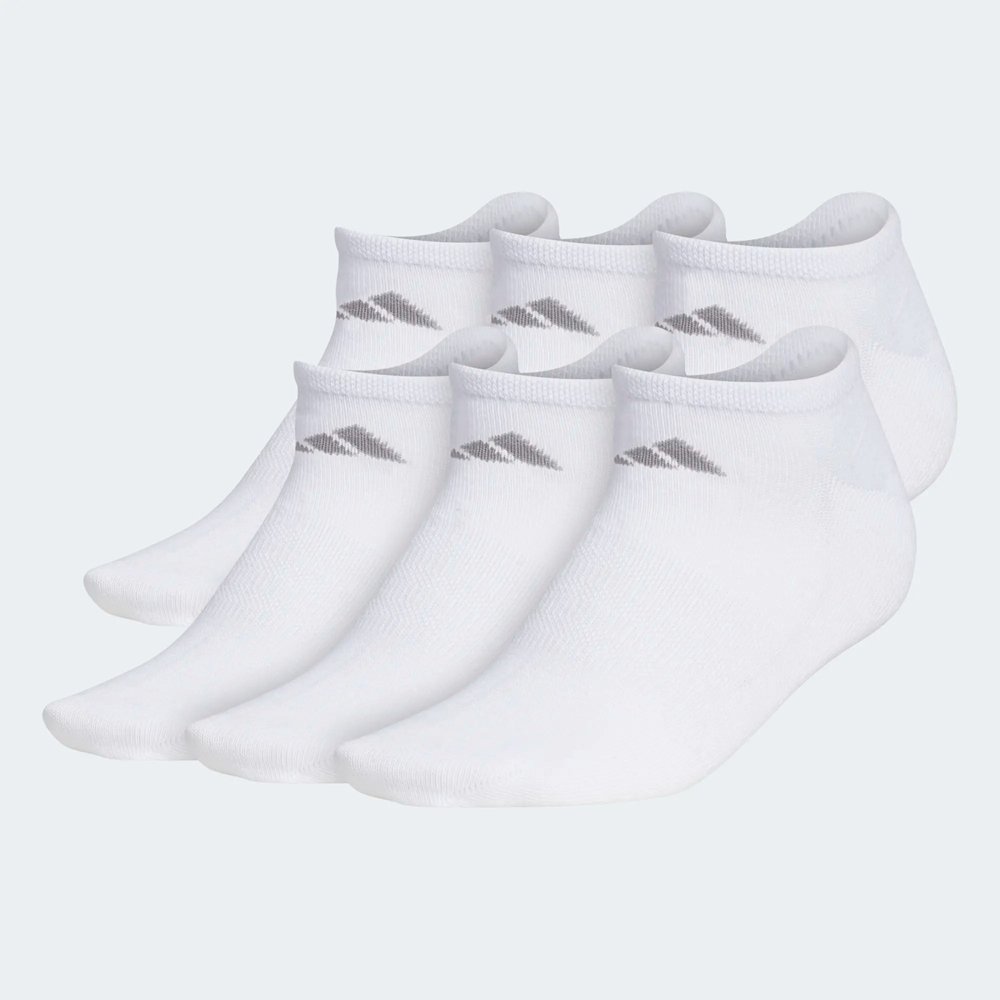 Vớ Adidas Women's Superlite No Show - Set 6 đôi, White