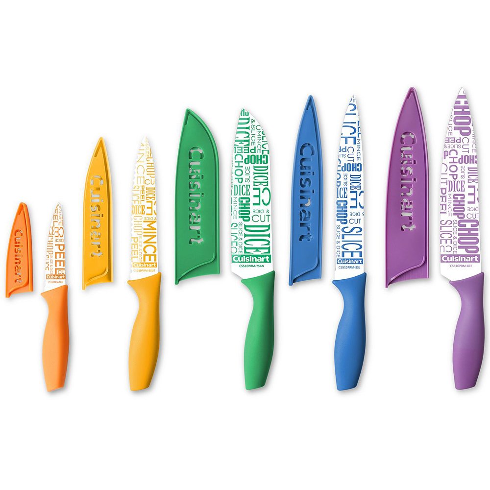 Bộ dao Cuisinart Advantage 10-PC Ceramic-Coated, Multicolor