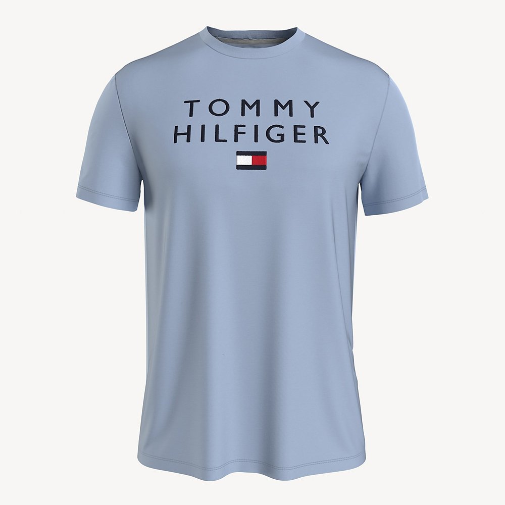 Áo Tommy Hilfiger Tommy Flag - Breezy Blue, Size M