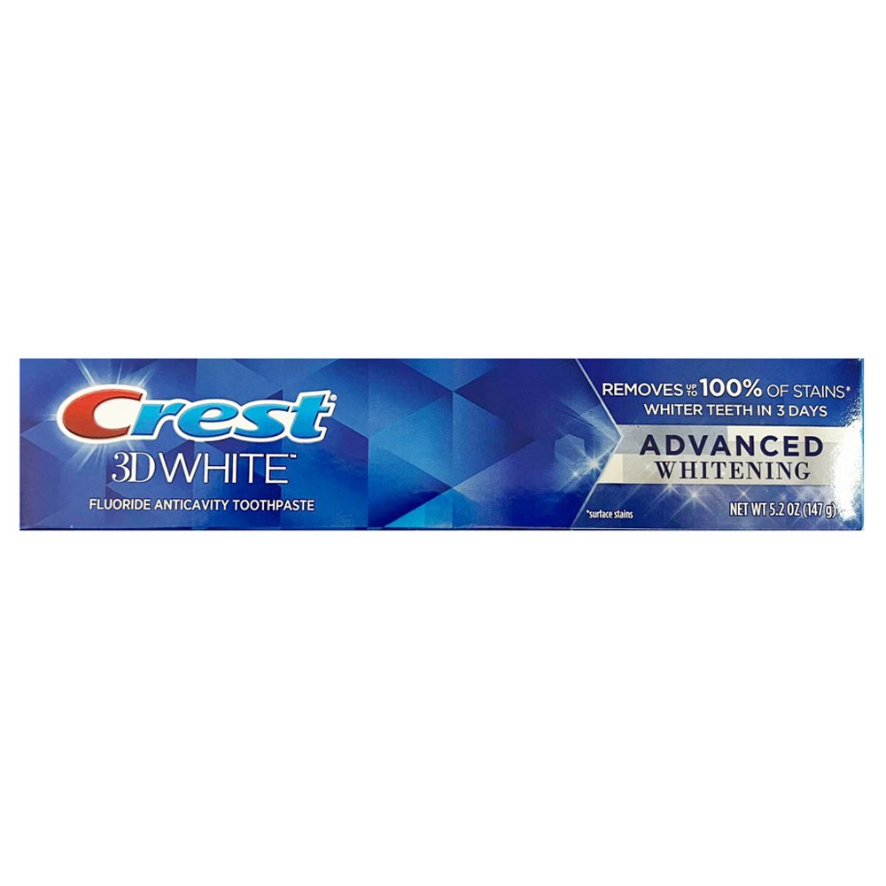 Kem đánh răng Crest 3D White Advanced Whitening, 147g