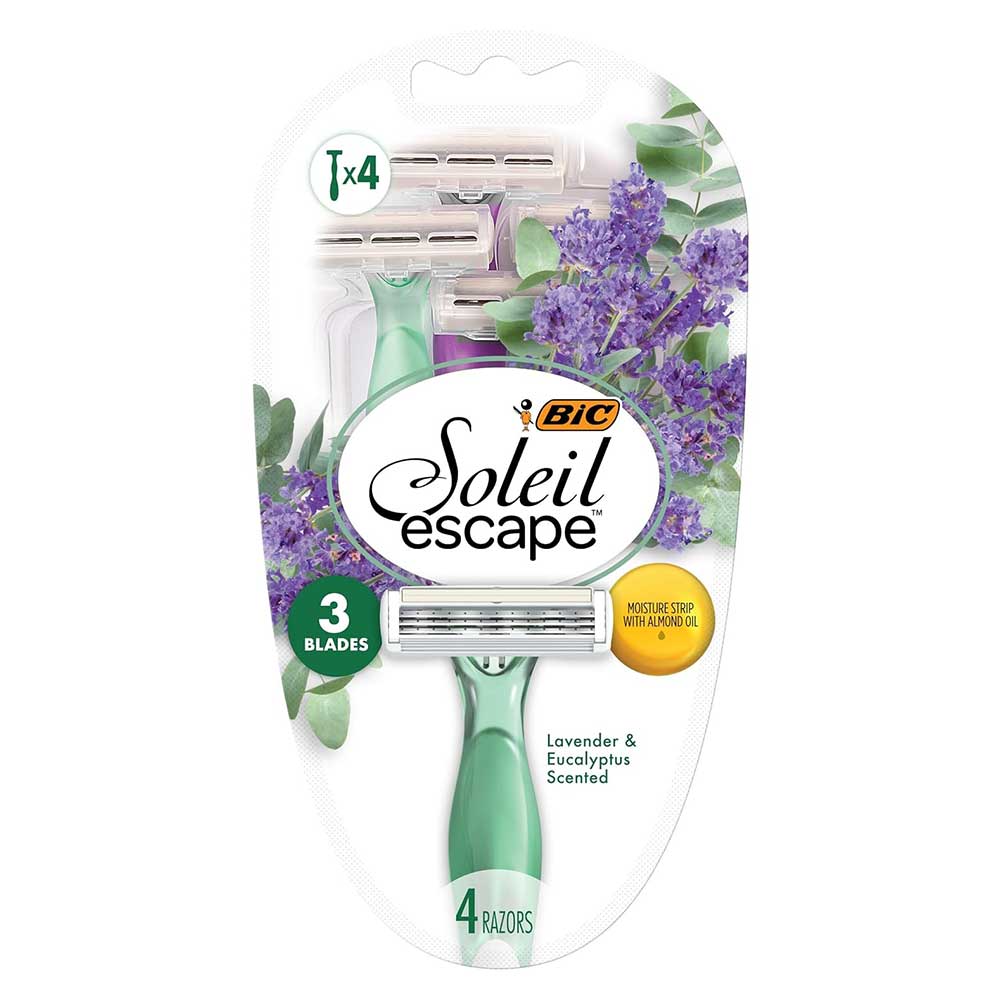 Dao cạo BIC Soleil Escape Women's Disposable Razors, 4 cái