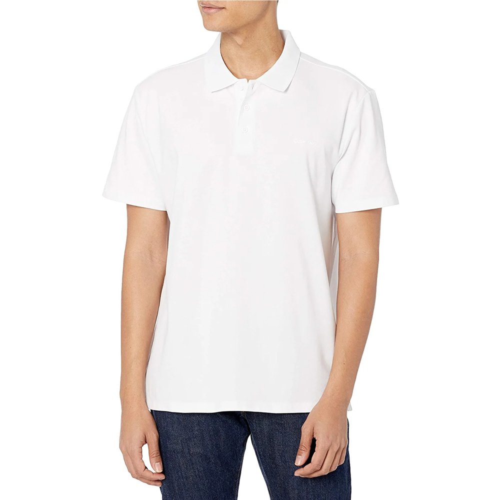 Áo Calvin Klein Move 365 Zip Polo Shirt - White, Size M