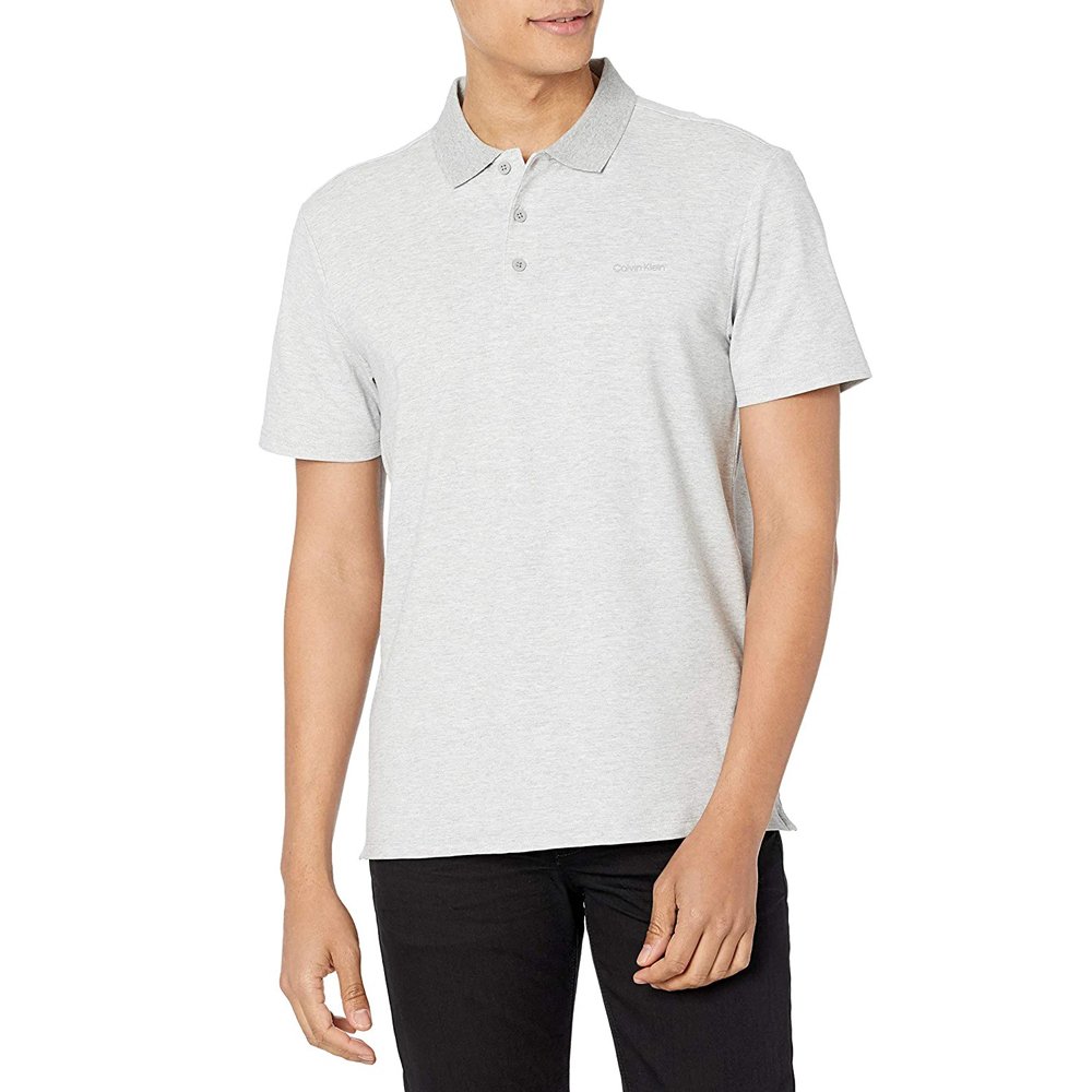 Áo Calvin Klein Move 365 Zip Polo Shirt - Grey, Size S