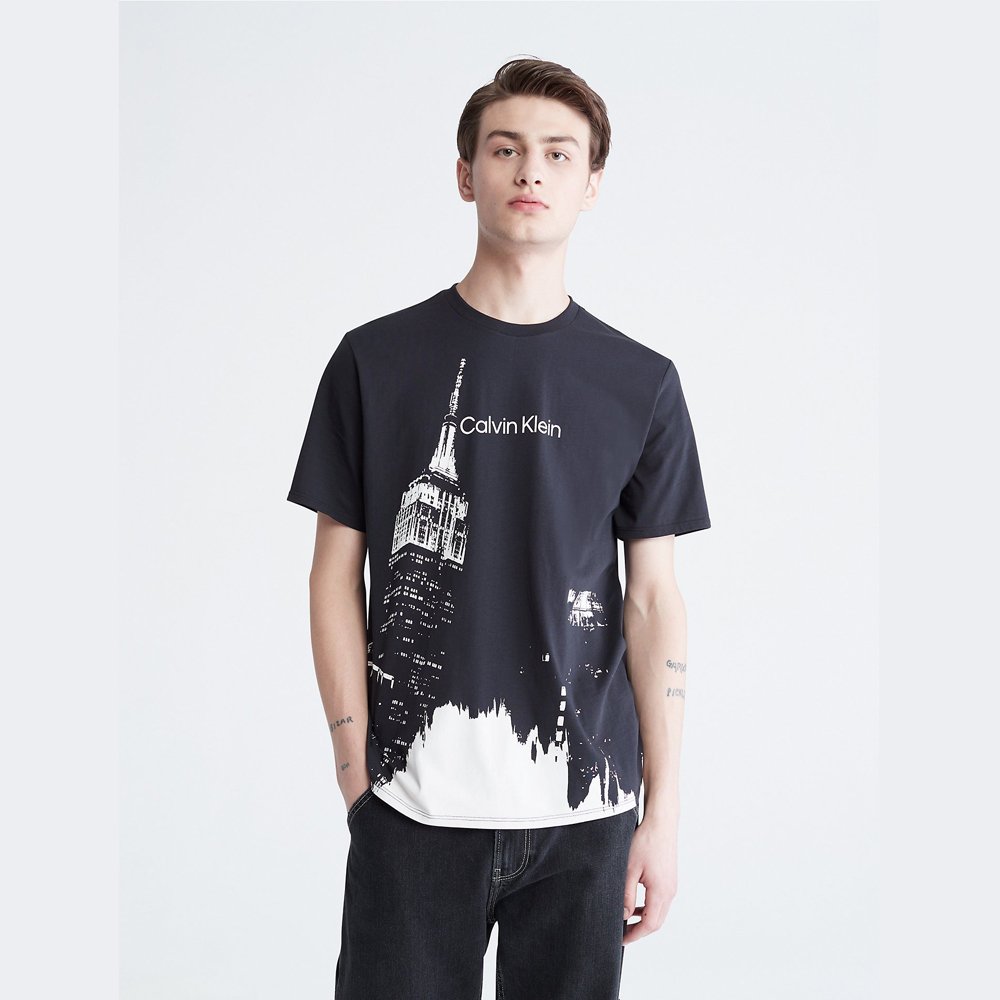 Áo Calvin Klein Empire State Building Logo Graphic - Black, Size L