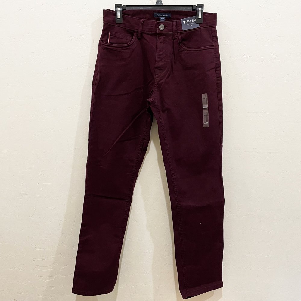 Quần Tommy Hilfiger Essential Jeans - Wine, Size 32W/30L