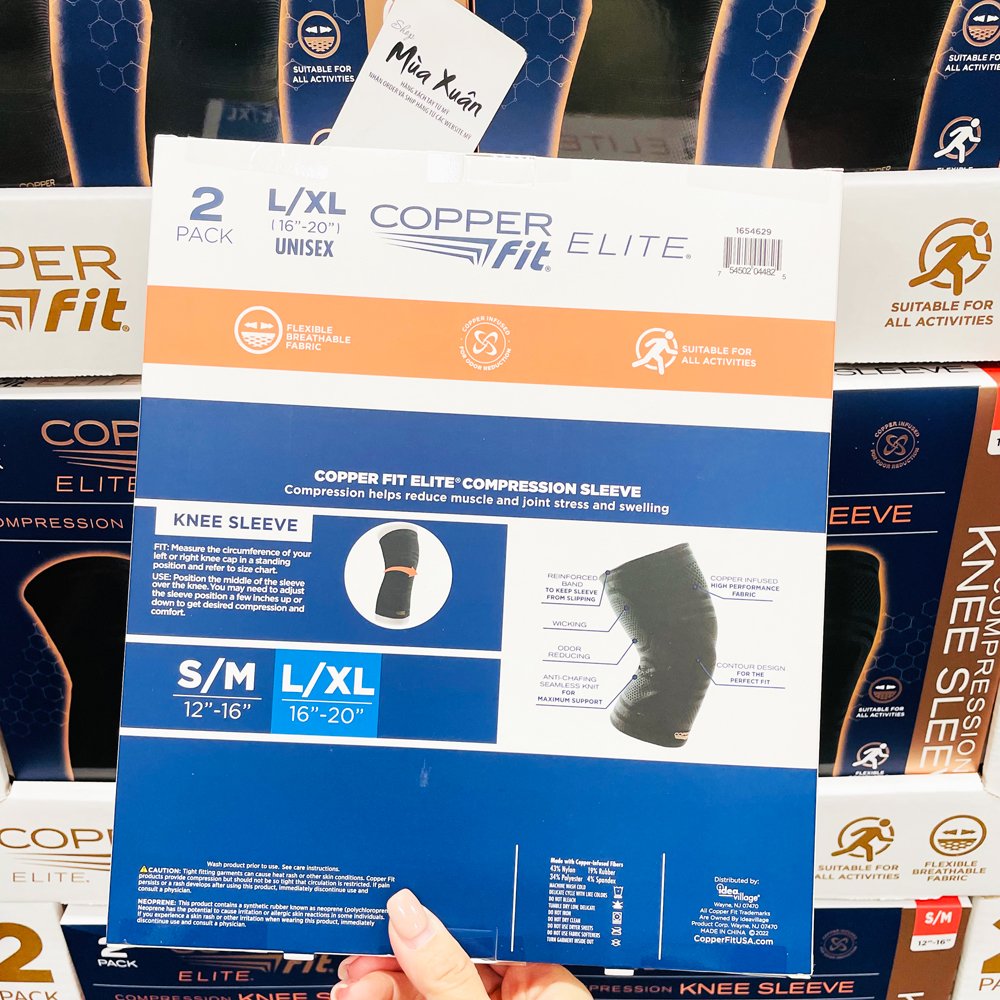 Copper Fit Elite Knee Sleeves, Size L/XL Shop Mùa Xuân