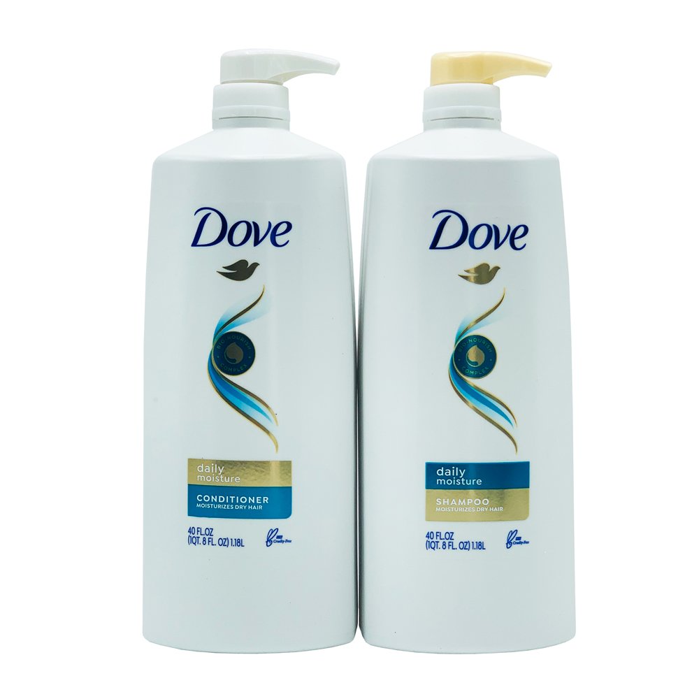 Bộ dầu gội + xả Dove Daily Moisture, 2 x 1.18L