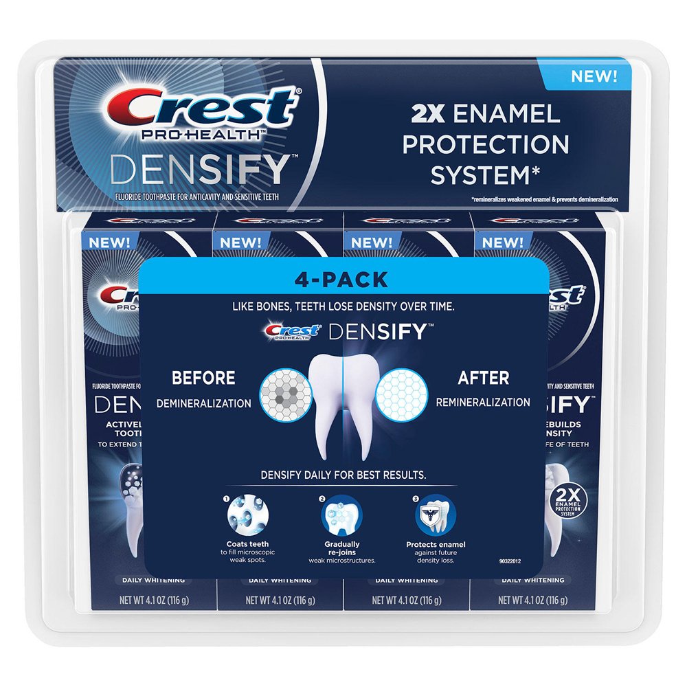 Set kem đánh răng Crest Pro-Health Densify, 4 x 116g