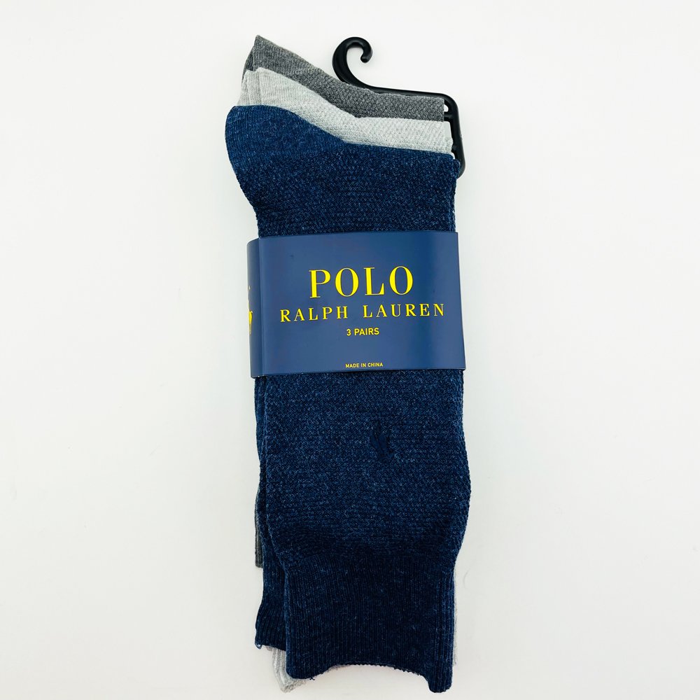 Vớ Polo Ralph Lauren Trouser Dress - Set 3 đôi, Navy/Dark Grey/Grey