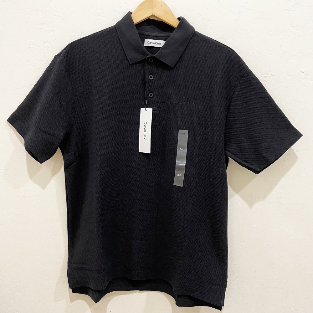 Áo Calvin Klein Logo Polo Shirt - Black, Size S