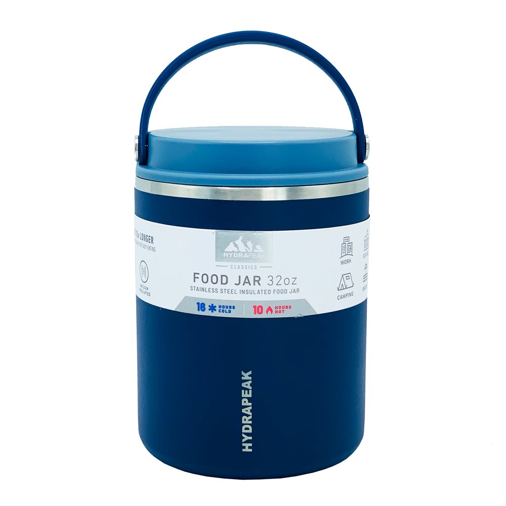 Bình đựng thức ăn giữ nhiệt Hydrapeak Stainless Steel Food Jars - Navy, 947ml