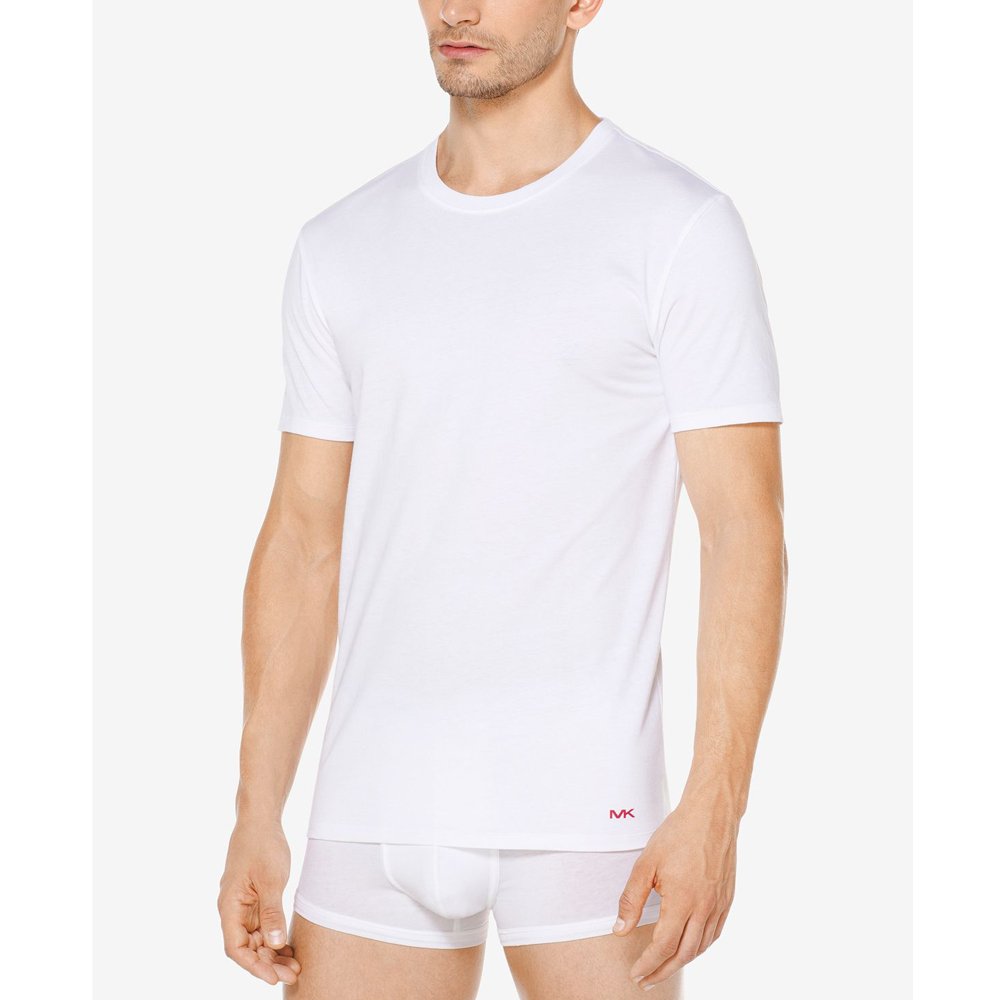 Set 3 áo Michael Kors Performance Cotton Crew Neck - White, Size M