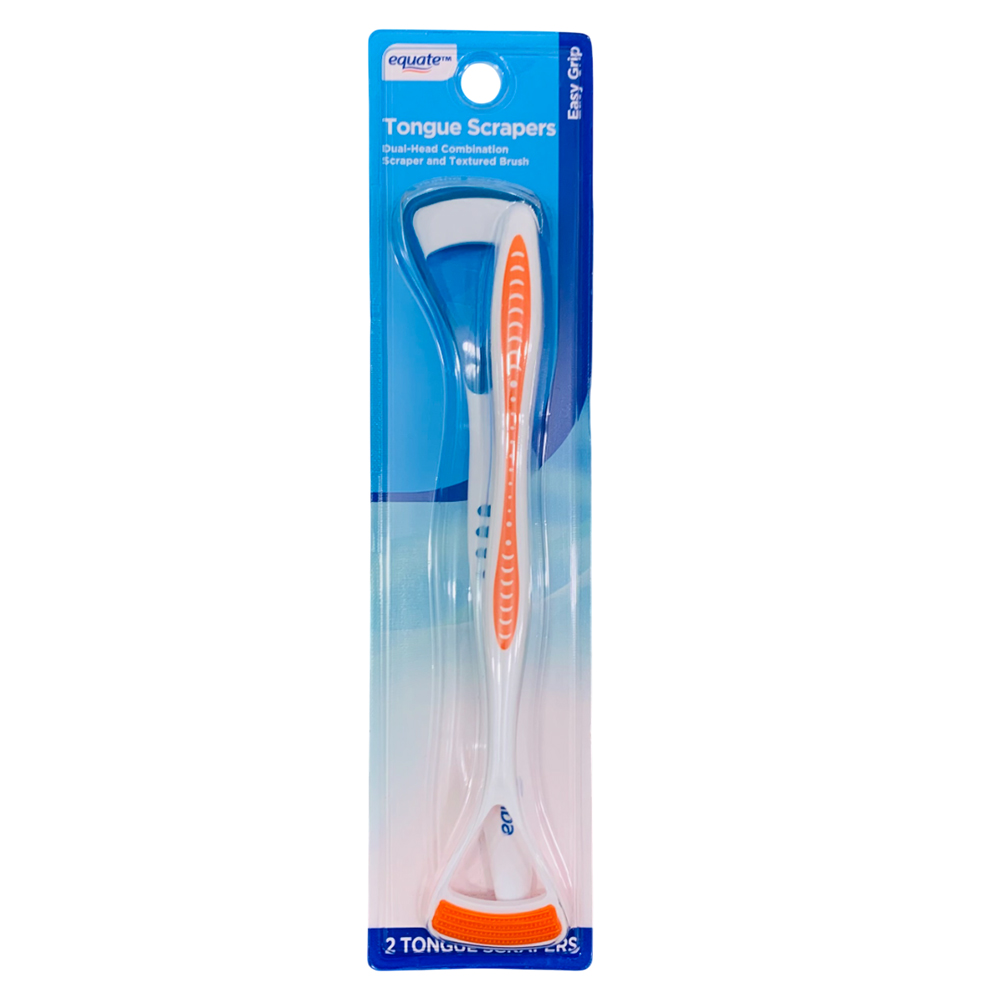 Dụng cụ cạo lưỡi Equate Tongue, vỉ 2 cây