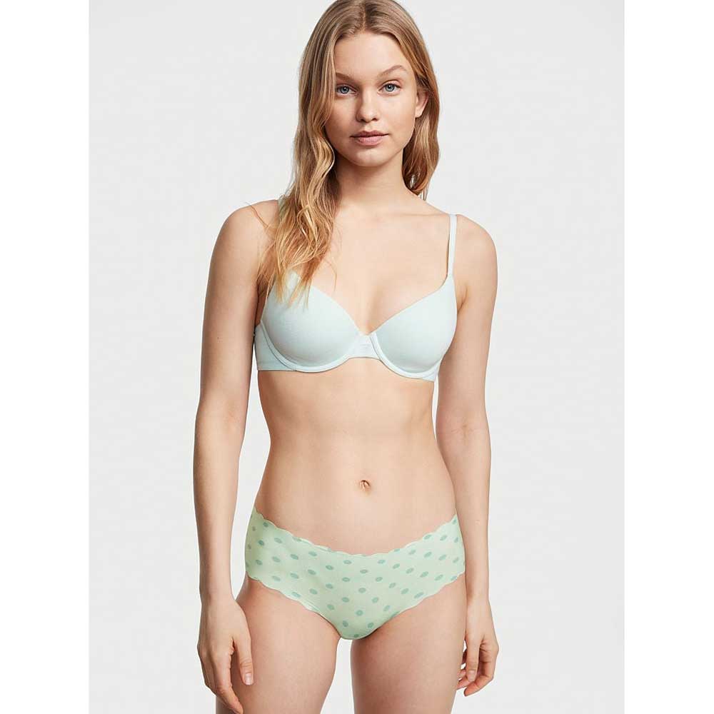 Quần lót Victoria's Secret No-Show Scallop Hiphugger - Misty Jade Dot, Size M