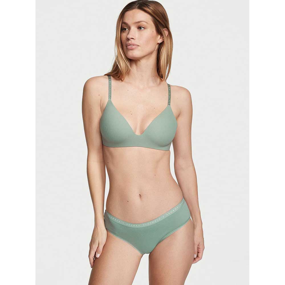 Quần lót Victoria's Secret Stretch Cotton Hiphugger - Seasalt Green, Size S