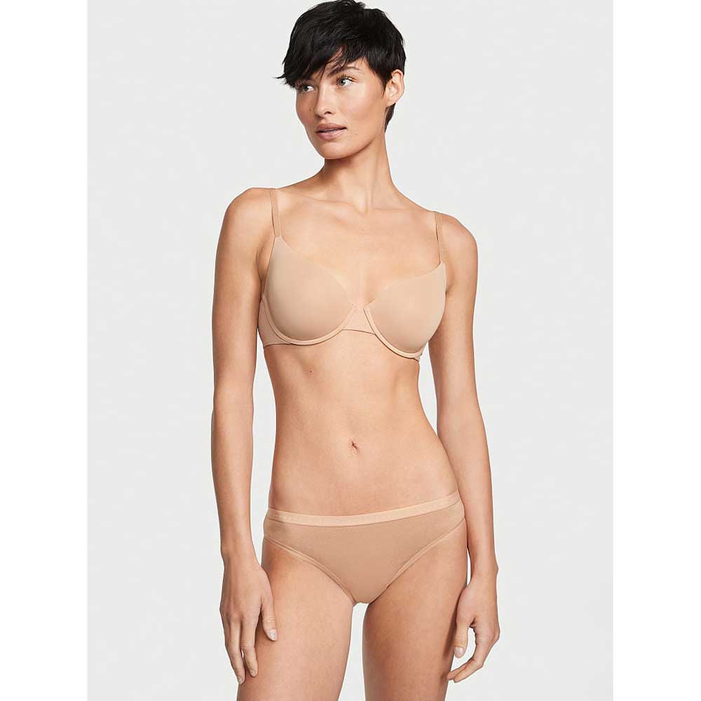 Quần lót Victoria's Secret Stretch Cotton Bikini - Sweet Praline, Size S