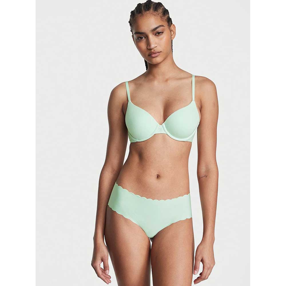 Quần lót Victoria's Secret No-Show Scallop Cheeky - Misty Jade, Size M