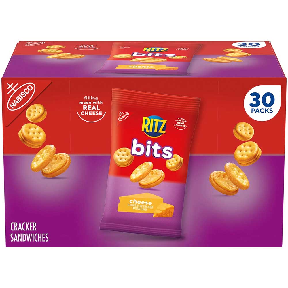 Thùng bánh RITZ Bits Cheese Sandwich Crackers, 30 cây