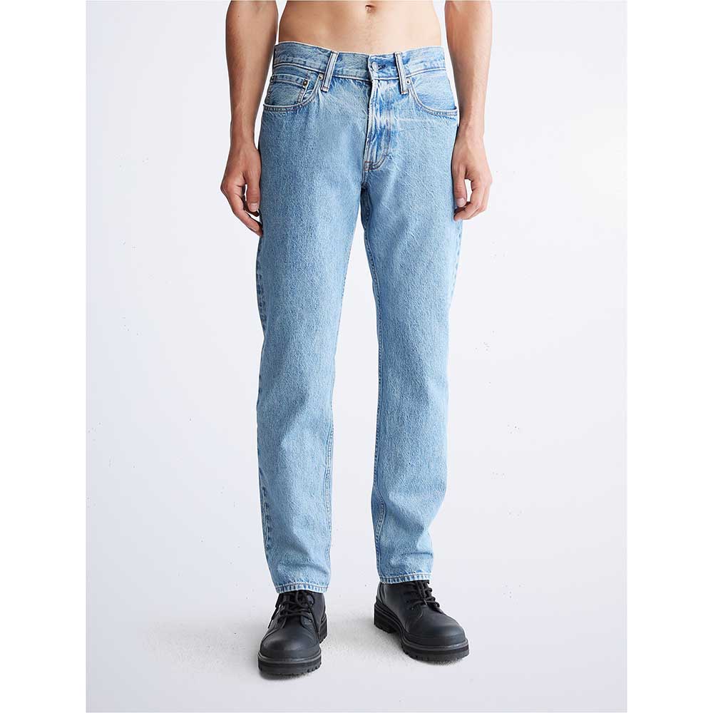Quần Calvin Klein Standard Straight Fit Desert Blue Jeans, Size 32W/30L