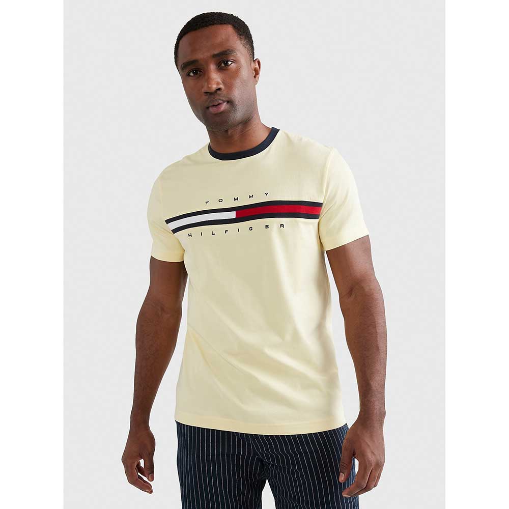 Áo Tommy Hilfiger Essential Flag Logo - Yellow Blossom, Size M