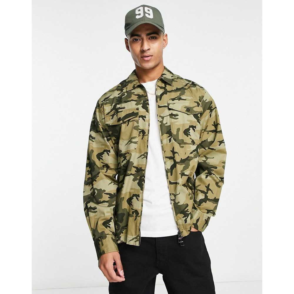 Áo Tommy Hilfiger Camo Print - Green, Size M