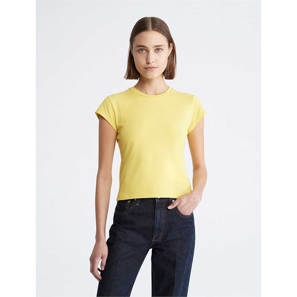 Áo Calvin Klein Smooth Cotton Stretch Baby - Green Sheen, Size M
