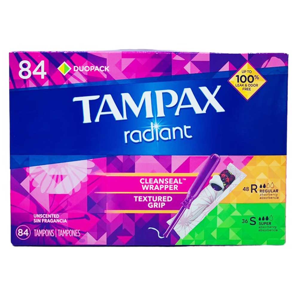 Tampax Radiant Tampons, 84 miếng