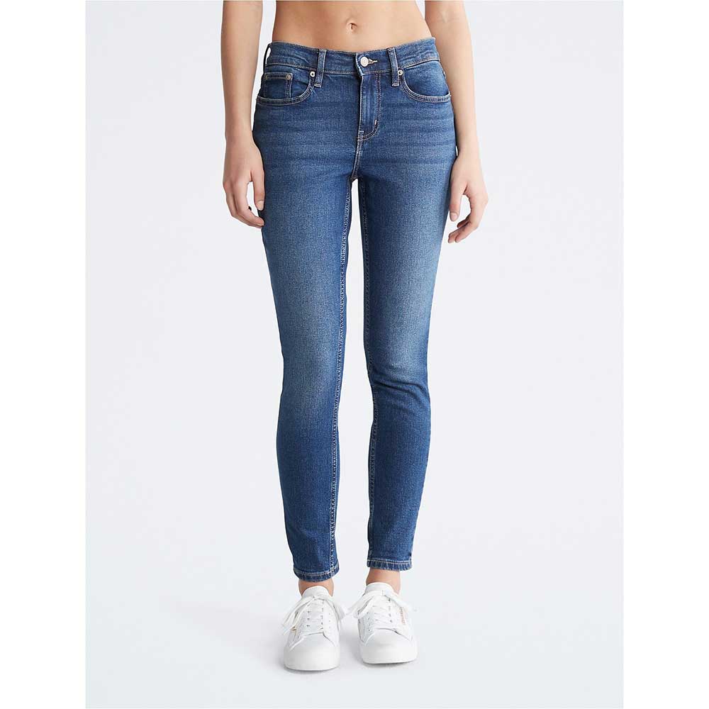 Quần Calvin Klein Skinny Mid Rise Antique Indigo Jeans - New Day, Size 28