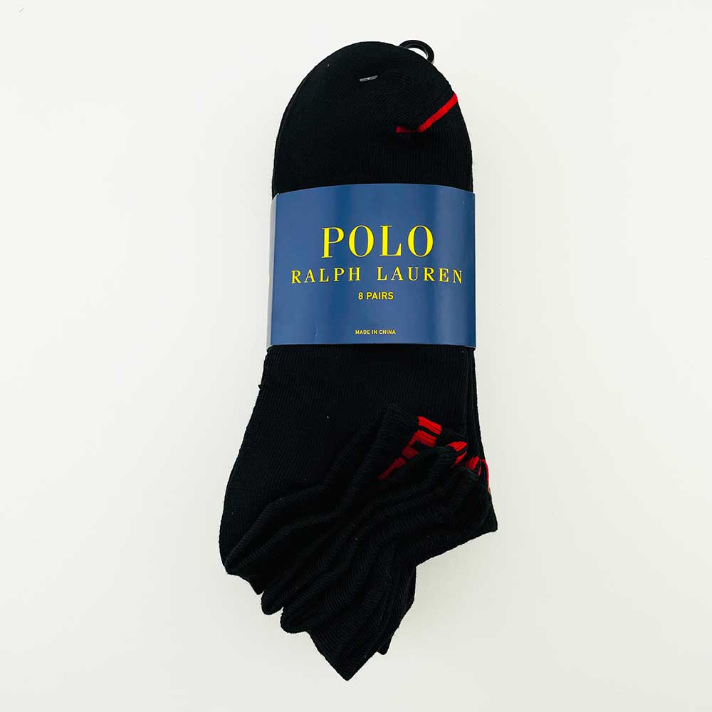 Vớ Polo Ralph Lauren Low Cut - Set 8 đôi, Black