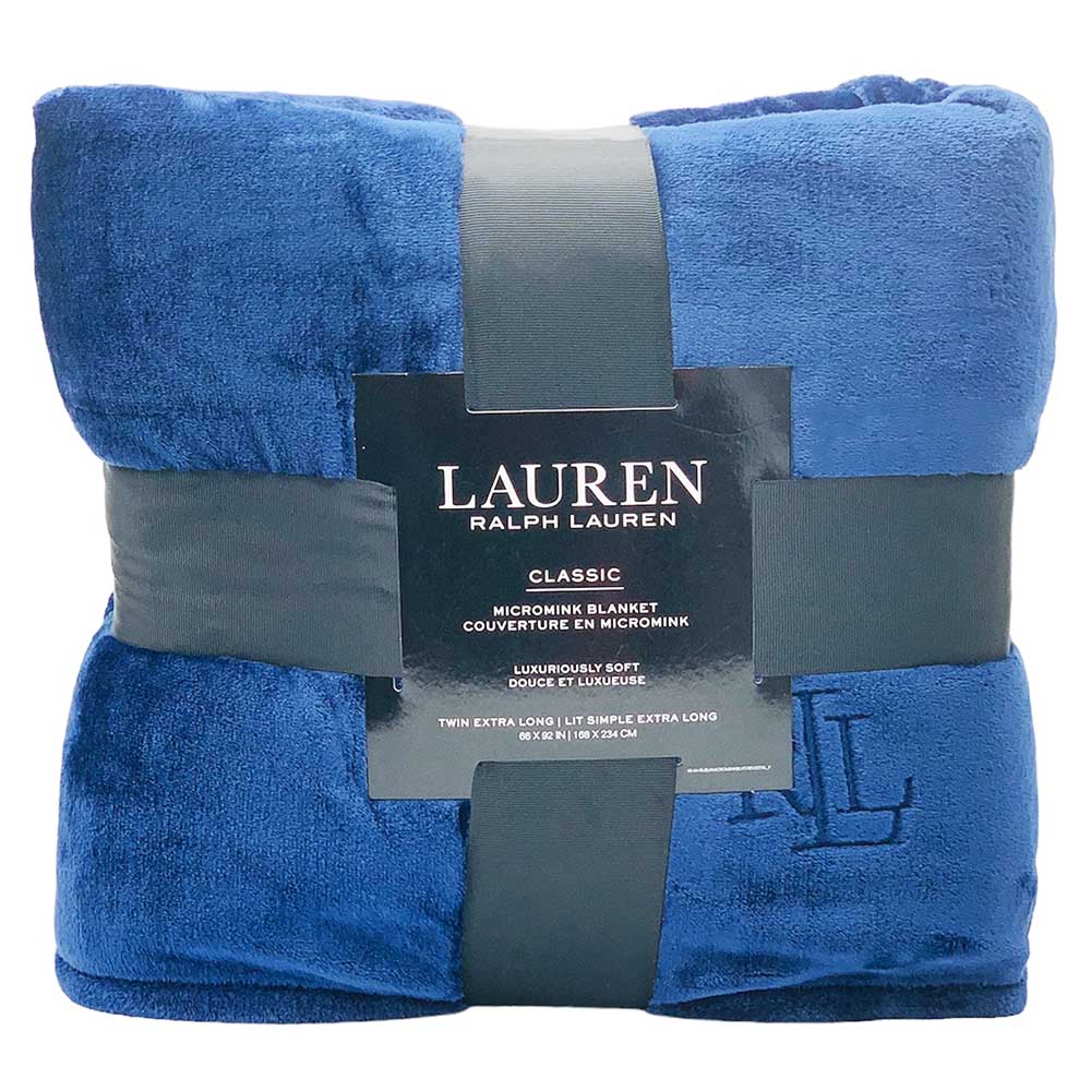 Chăn Ralph Lauren Twin Extra Long Size, Navy