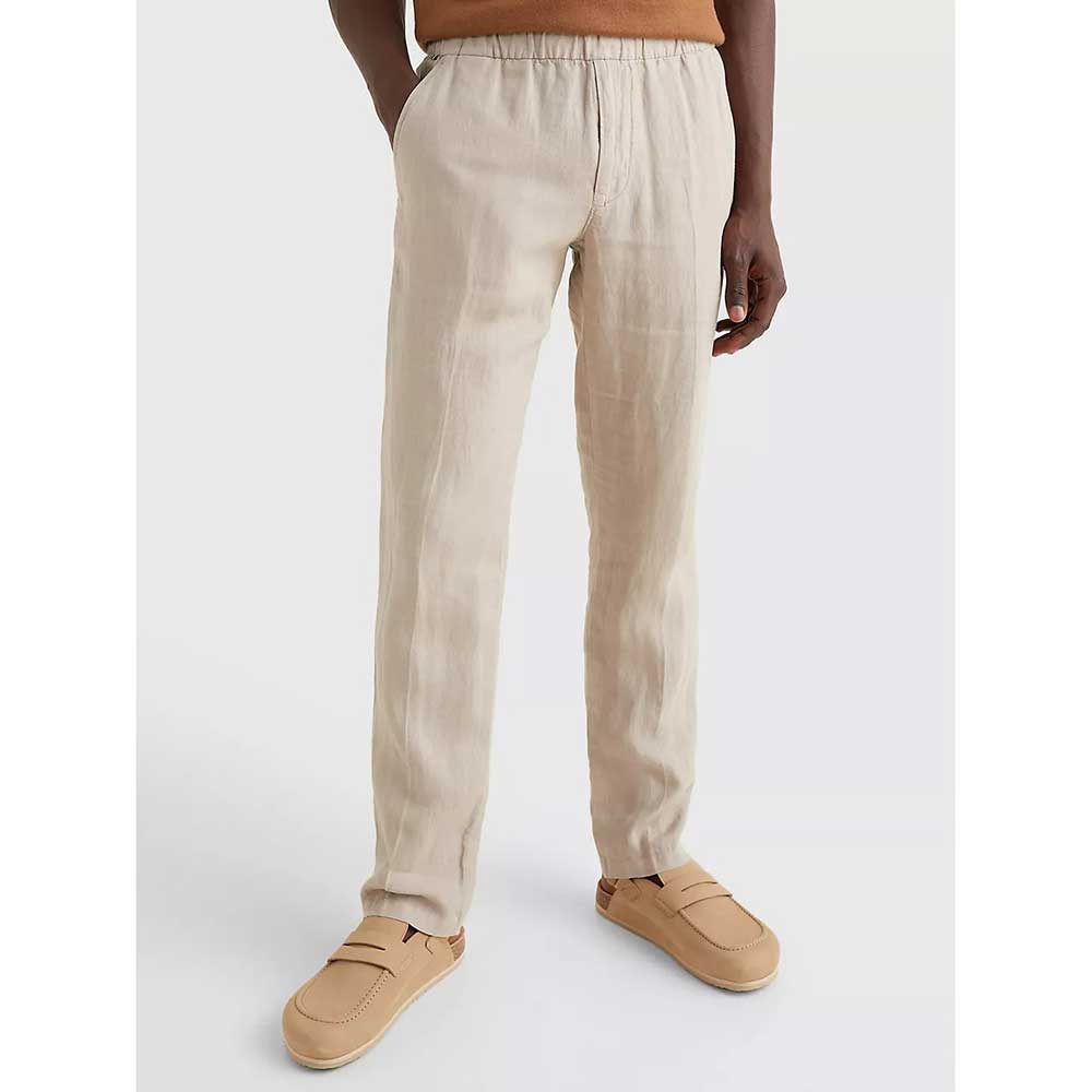 Quần Tommy Hilfiger Straight Fit Pull-On Pant - Clayed Pebble, Size M