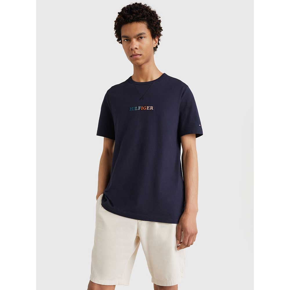 Áo Tommy Hilfiger Contrast Stitch Logo - Desert Sky, Size XL