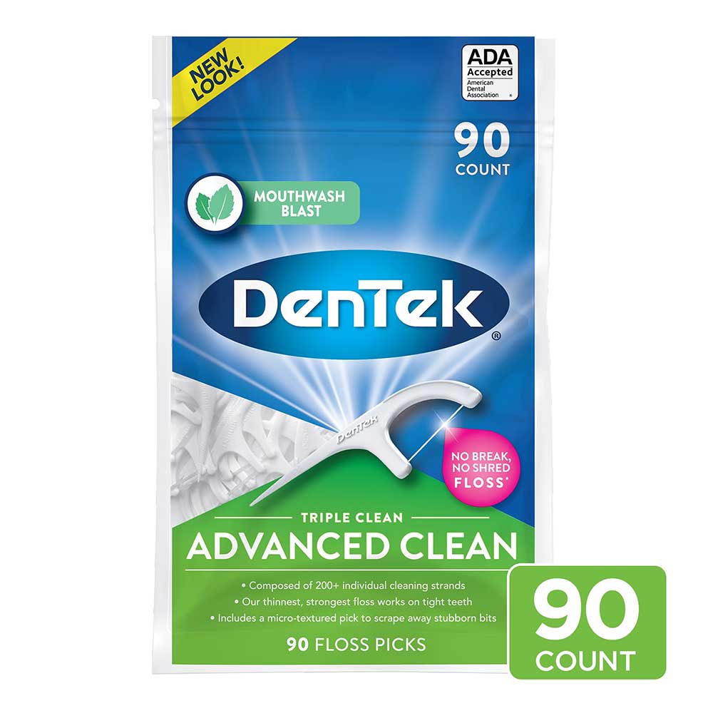 Tăm chỉ nha khoa DenTek Triple Clean Advanced Clean, 90 cây