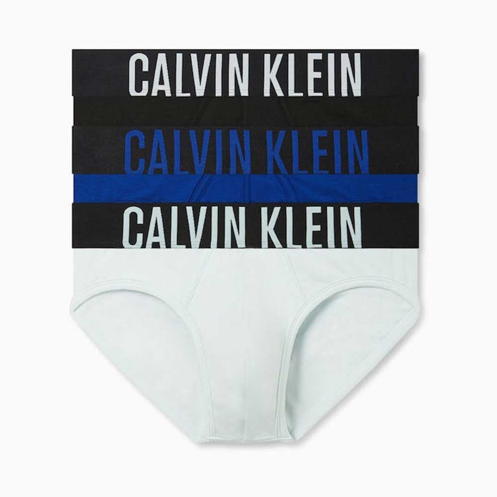 Set 3 quần Calvin Klein Intense Power Cotton Hip Brief - Midnight Blue/Black/Dragon Fly, Size M