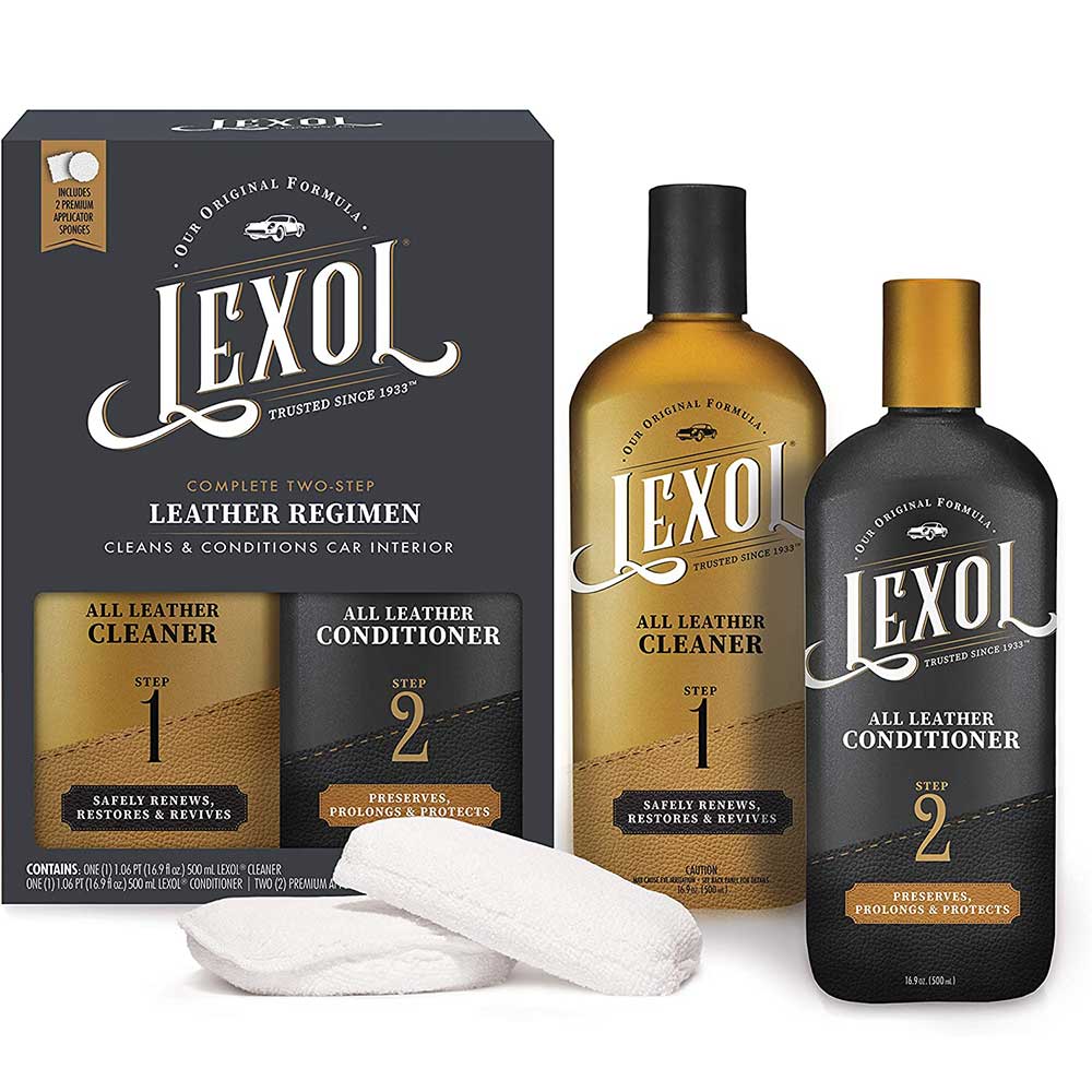 Bộ dung dịch làm sạch và dưỡng da đồ da thật Lexol Leather Care Kit, 2 x 500ml