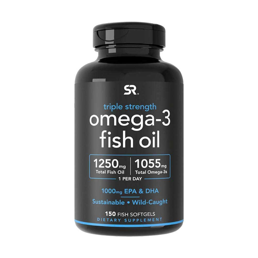 Sports Research Triple Strength Omega-3 Fish Oil, 150 viên.