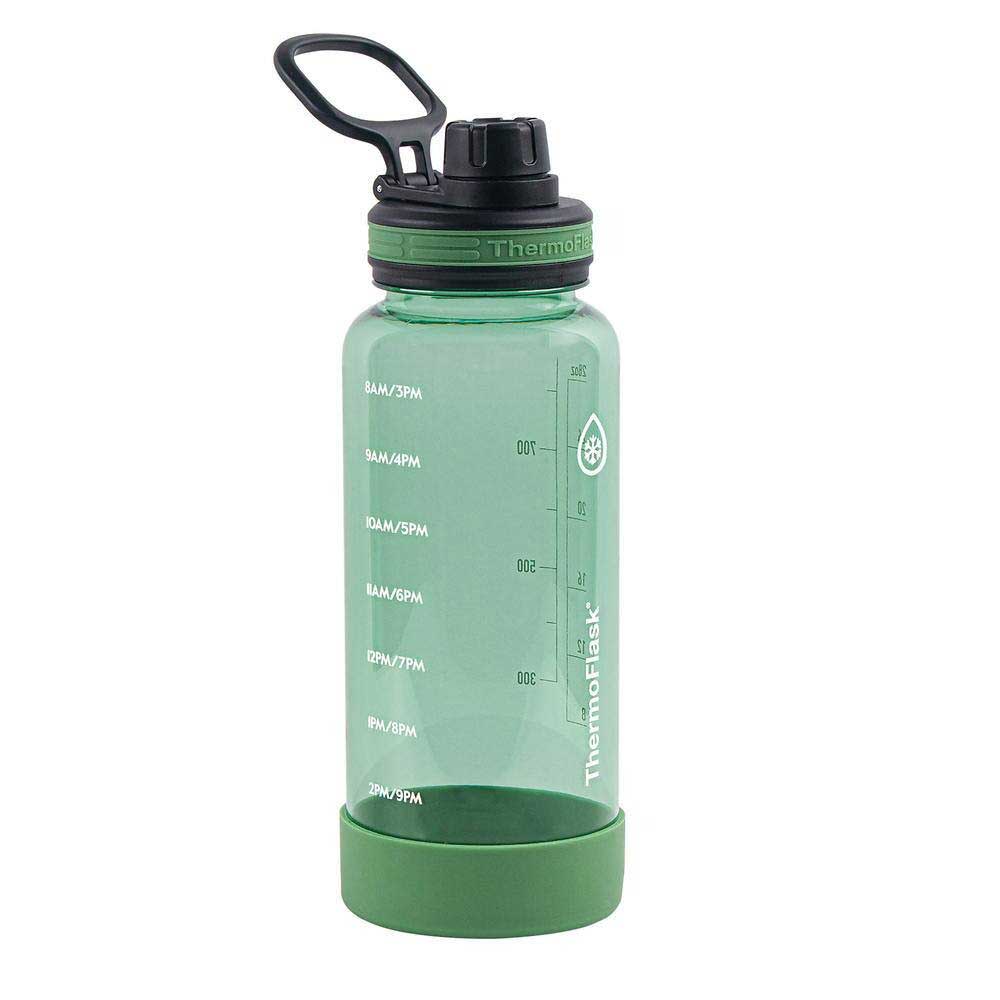 Bình nước ThermoFlask Motivational Water Bottle - Green, 950ml
