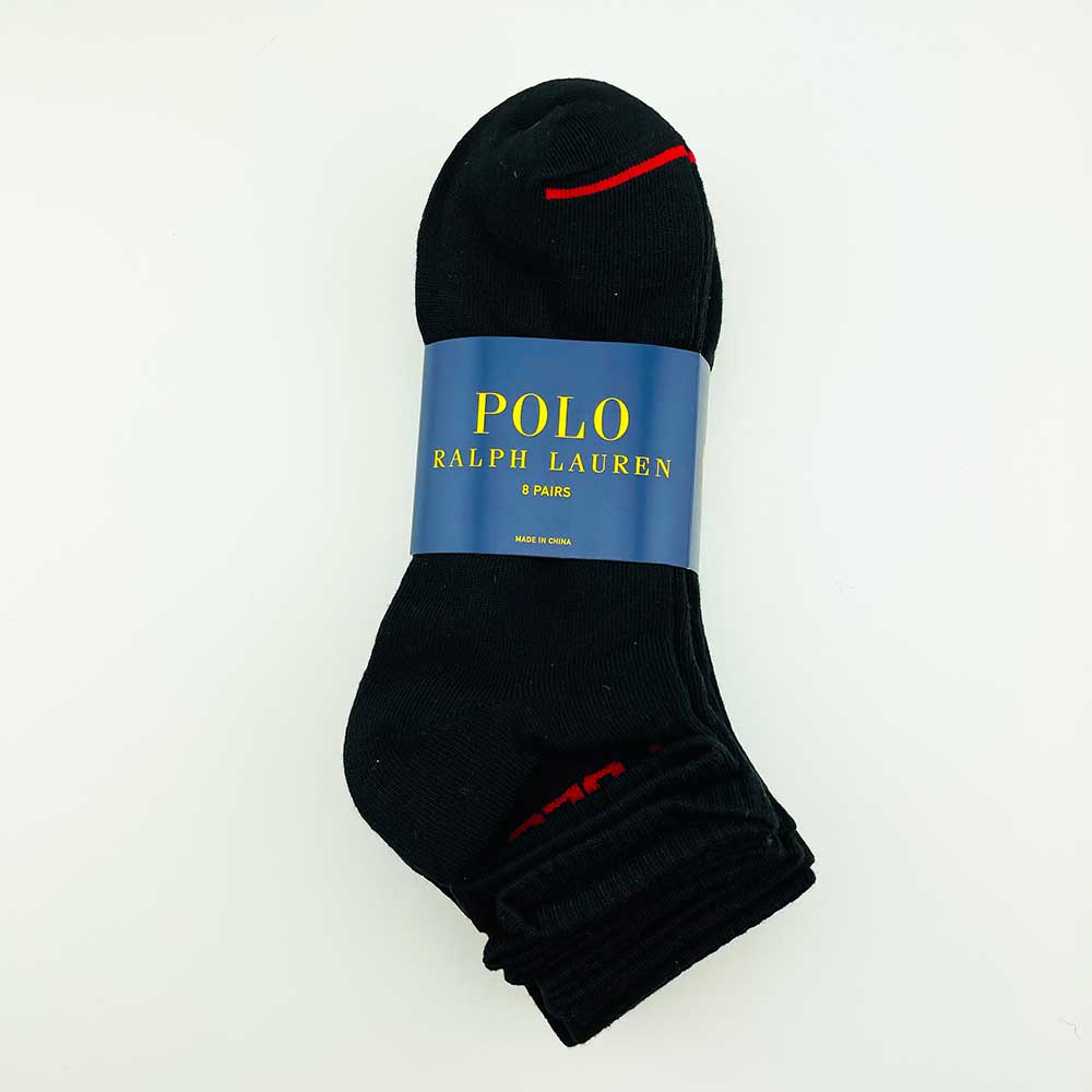 Vớ Polo Ralph Lauren Quarter - Set 8 đôi, Black