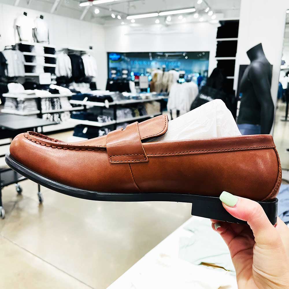 Giày Calvin Klein Crispo Dress Shoe -Brown, size 9 ~ 42 - Shop Mùa Xuân