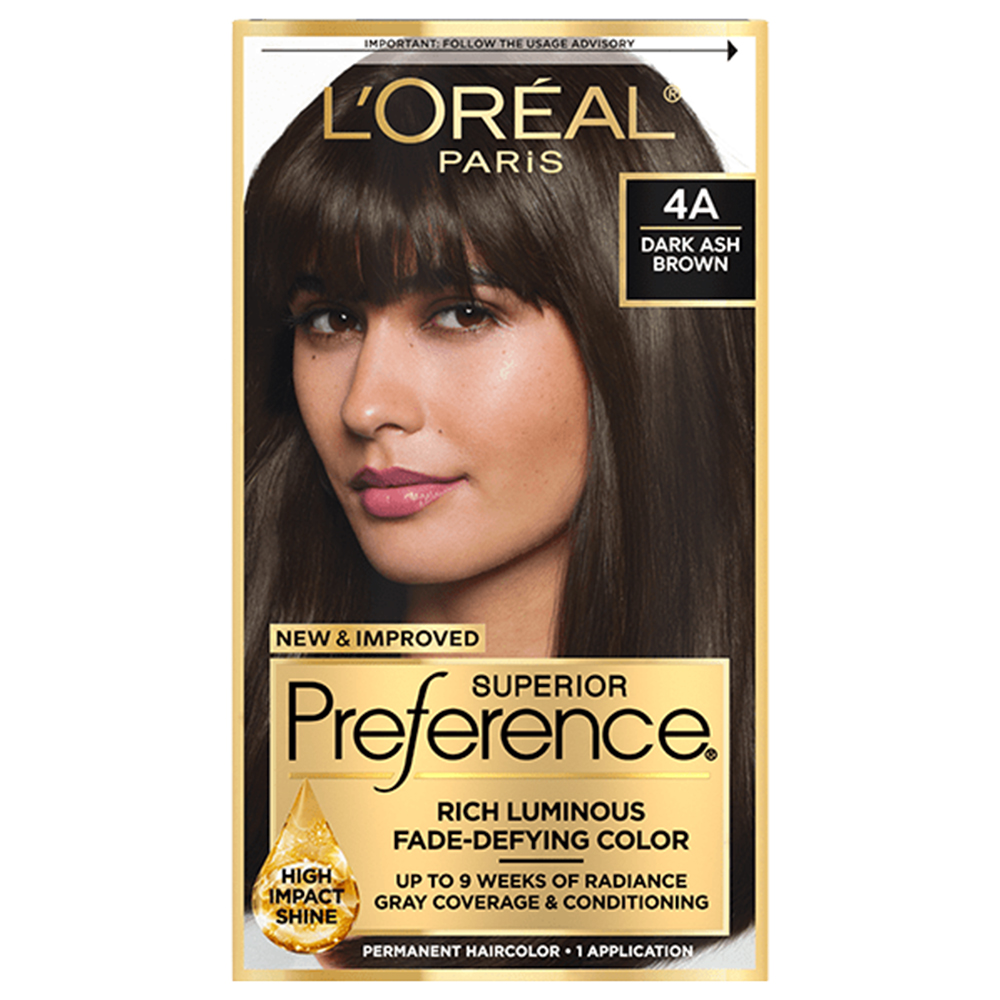 Thuốc nhuộm tóc L'Oréal Superior Preference, 4A,Dark Ash Brown