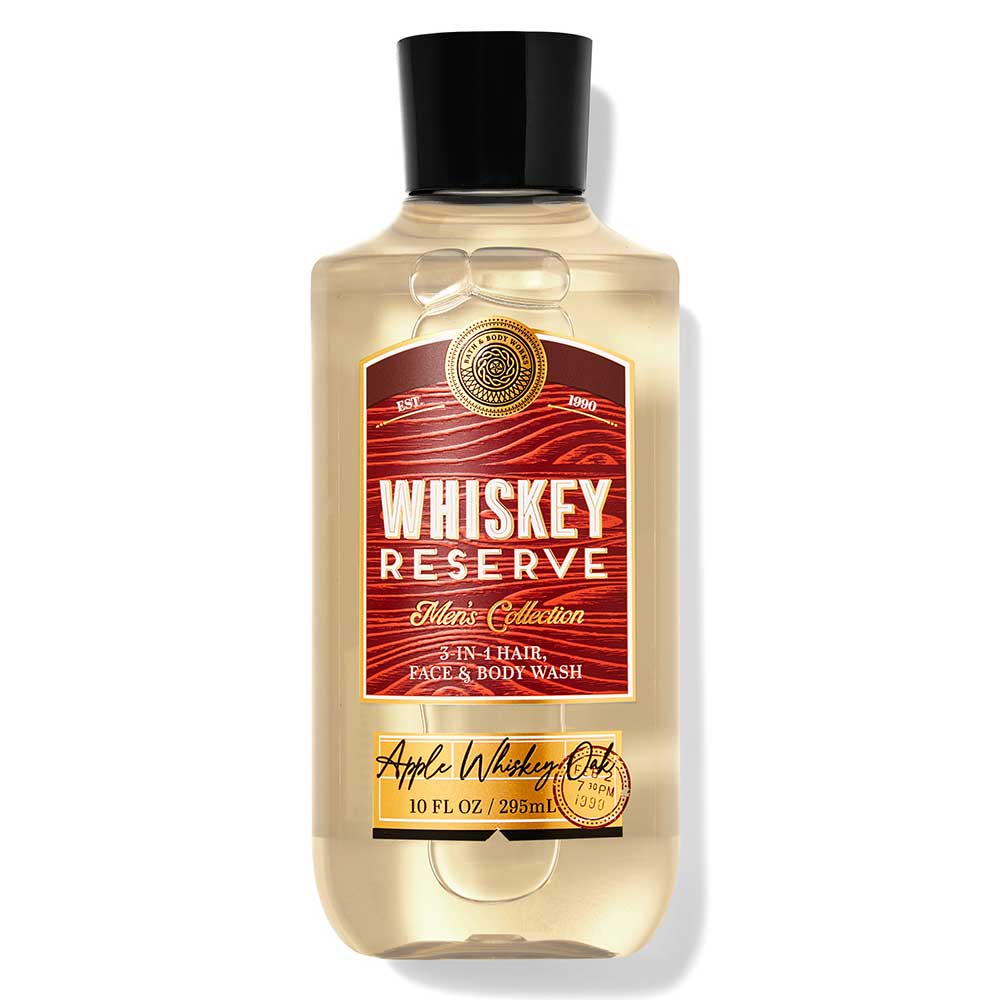 Gel tắm + gội + rửa mặt Bath & Body Works 3in1 Men's Collection - Whiskey Reserve, 295ml