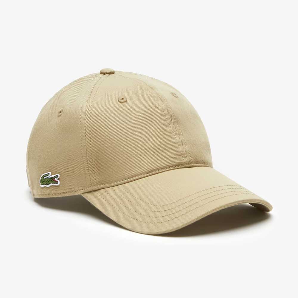 Mũ Lacoste Unisex Organic Cotton Twill Cap, Beige