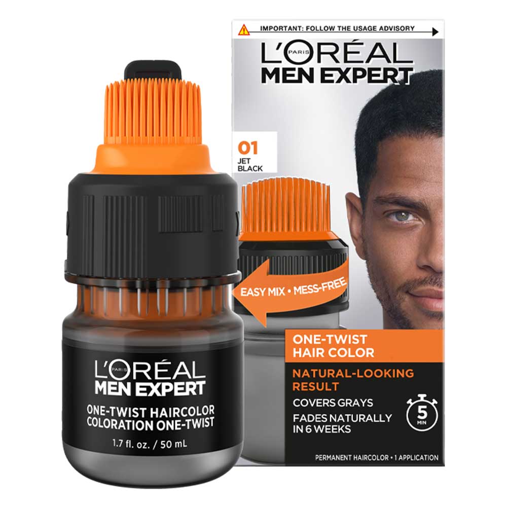 Thuốc nhuộm tóc L'Oréal Men Expert, 01 Jet Black