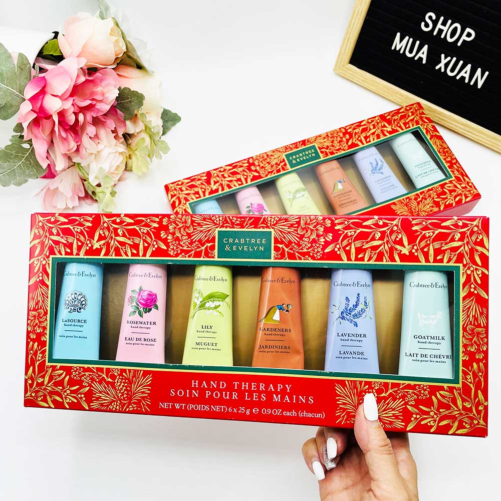Set dưỡng da tay Crabtree & Evelyn Therapy, 6 x 25g