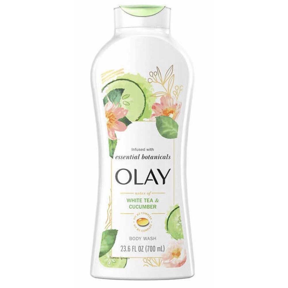 Sữa tắm Olay Infused With Essential Botanicals - White Tea & Cucumber, 700ml