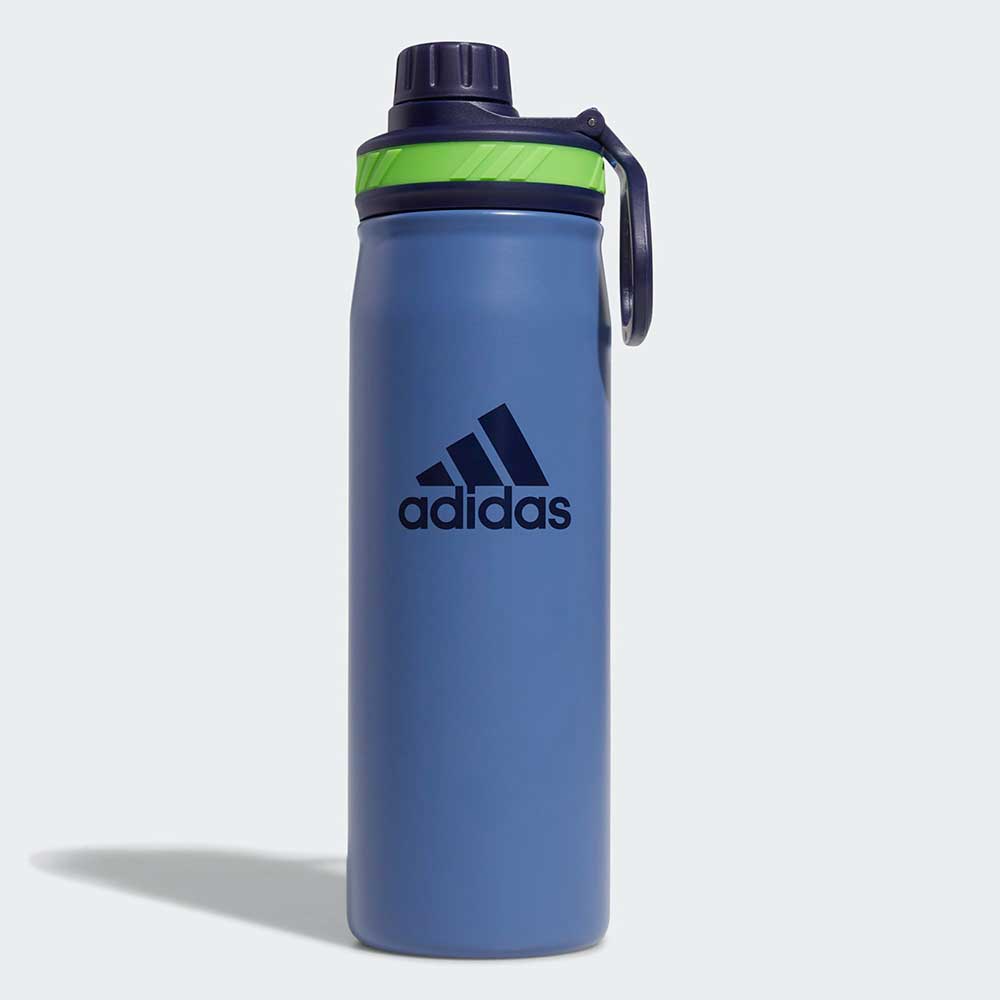 Bình giữ nhiệt Adidas Steel Metal - Medium Blue/Dark Blue/Semi Flash Green, 600ml