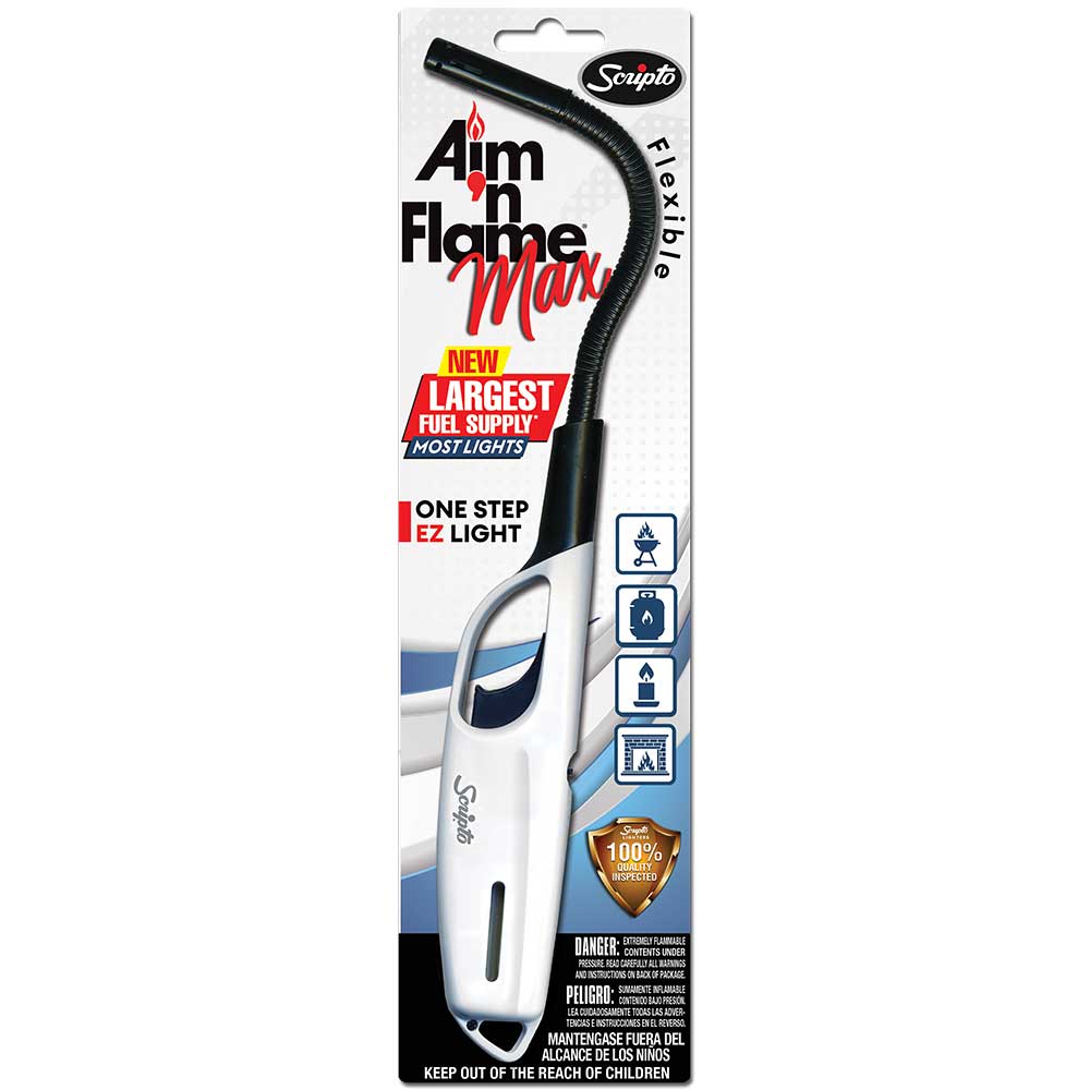 Mồi lửa Scripto - Aim‘n Flame Max Flex, White