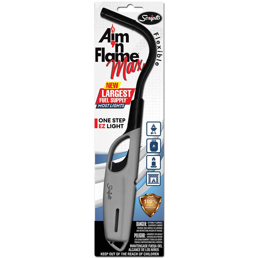 Mồi lửa Scripto - Aim‘n Flame Max Flex, Gray