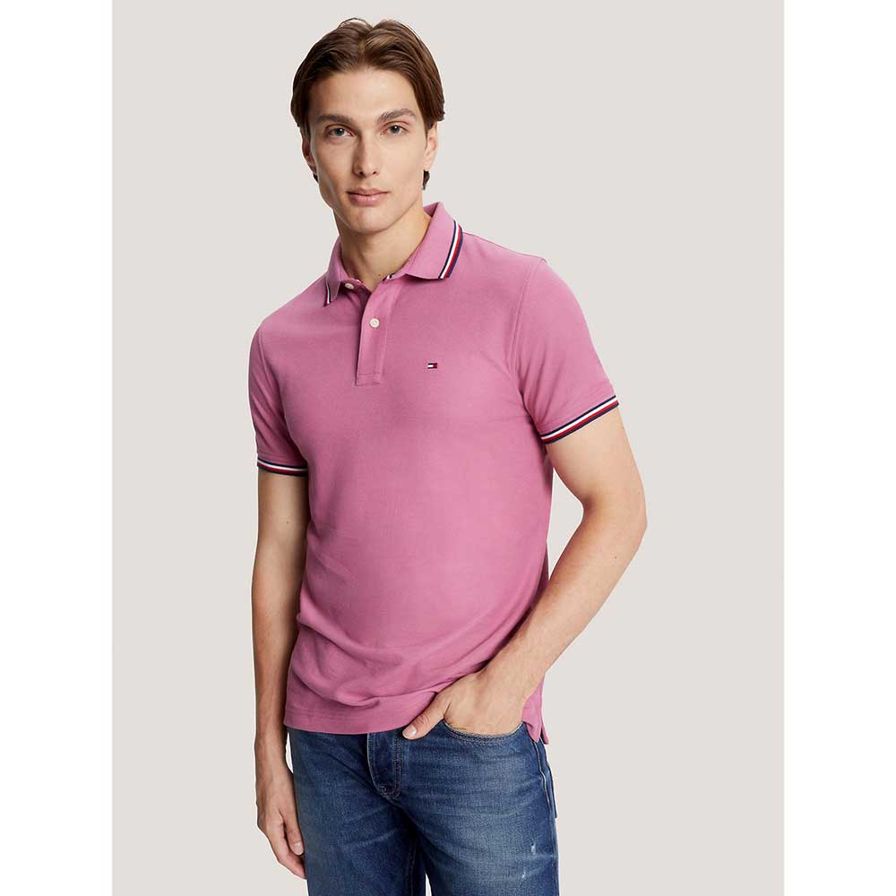 Áo Tommy Hilfiger Regular Fit Tommy Wicking Polo - Rose Stain, Size S