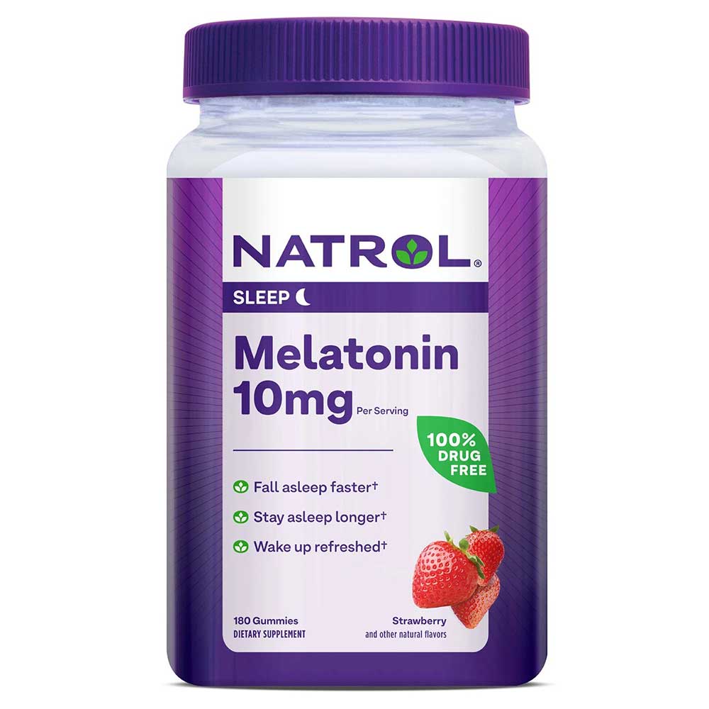 Viên dẻo Natrol Melatonin 10mg, 180 viên